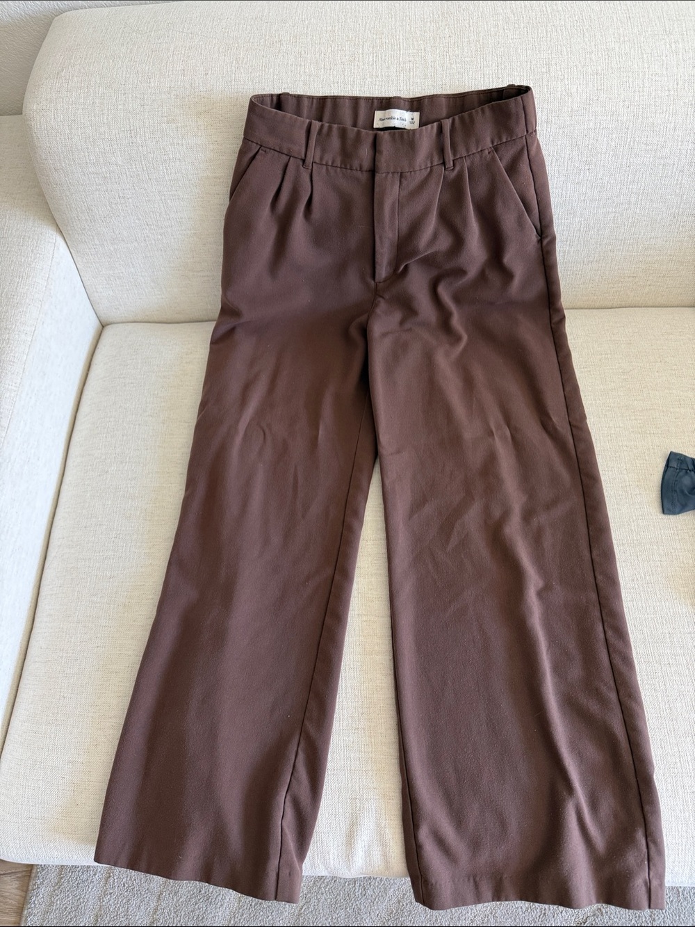 Abercrombie & Fitch Brown Wide-Leg Dress Pants